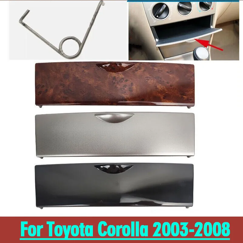 

Peach Wood Center Console Storage Box Panel Cover For Toyota Corolla 2003-2008