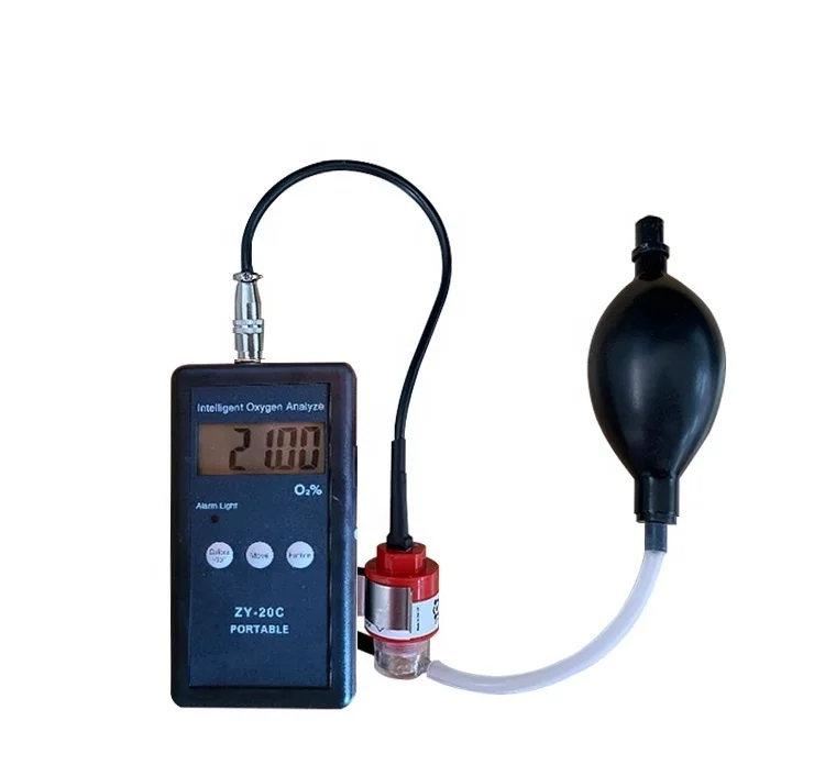 Handheld 0-100%vol Oxygen Purity Tester High Precision 0.01%vol Oxygen Gas Analyzer