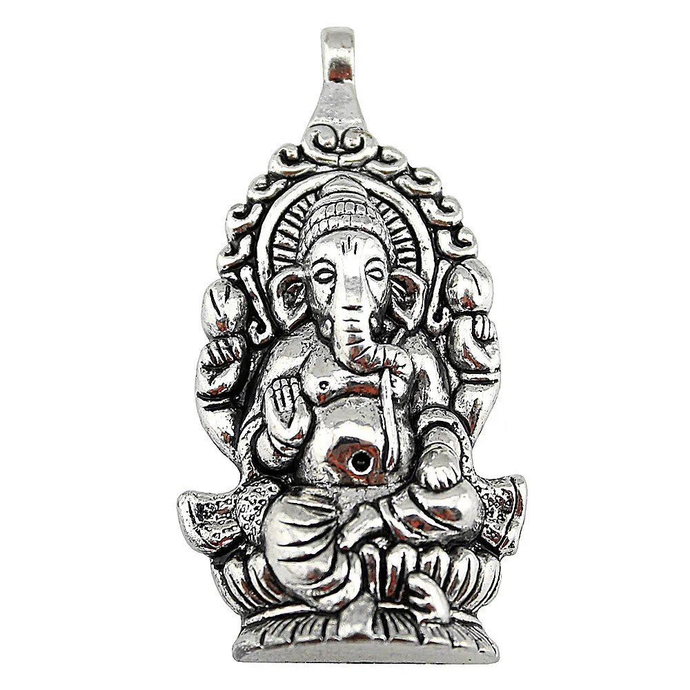 1pcs/lot Ganesha Buddha Elephant S Charms For Jewelry Making Car Pendant