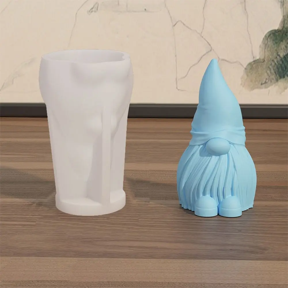 Aromatic Candle Silicone Christmas Candle Mold DIY Dwarf Soap Making Mold Handcraft Creativity Plaster Mold Candle Making