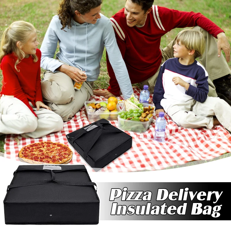 Food Pizza Delivery Insulated Bag Picnic Food Thermal Insulation Bag Hot Cold Food Storage Carrying Case For Camping Takeaway