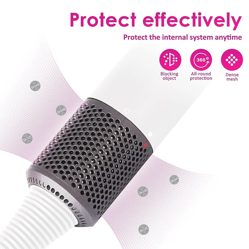 Hair Dryer Inner Filter + Outer Filter Cage Replacement For Dyson Hair Dryer HD01 HD03 HD08 Models, Filter Mesh Cover Durable B