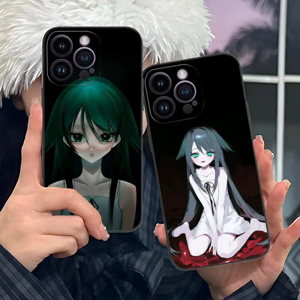 Saya no Uta حافظة هاتف محمول لهاتف آيفون 17 16 15 14 13 12 11 X XR XS 8 7 Air Pro Max Plus غطاء ملون صغير جميل