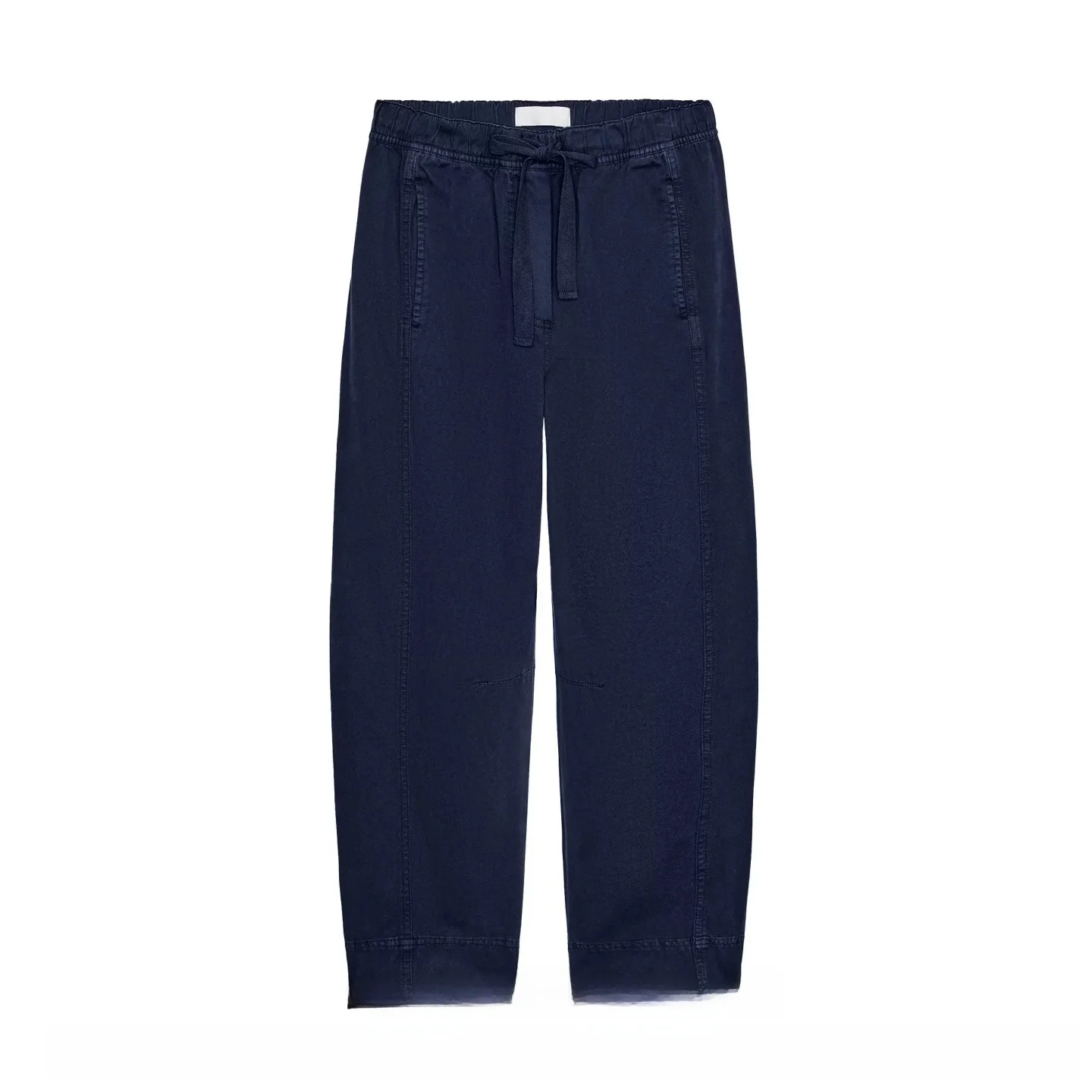 Summer 2026 Women's Casual Straight Leg Pants Elastic Waist Multi-Color Simple Design Cotton Blend Comfortable Fit Trousers