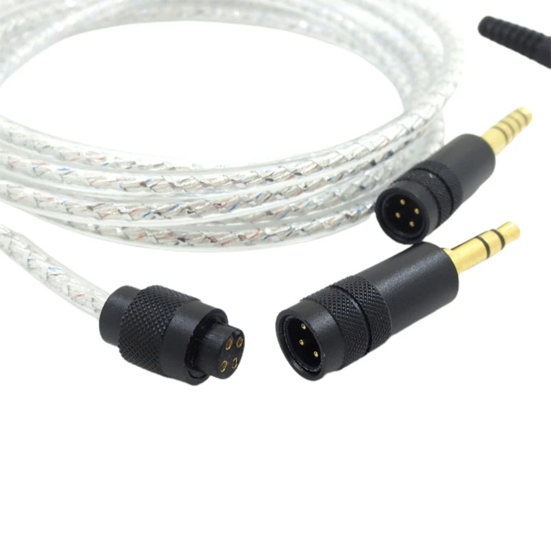 Holen Sie sich perfekte versilberte Headset-Kabel für HD518 HD558 HD598 HD569 HD579 HD599-Kopfhörer. Upgrades für Ihren Wire