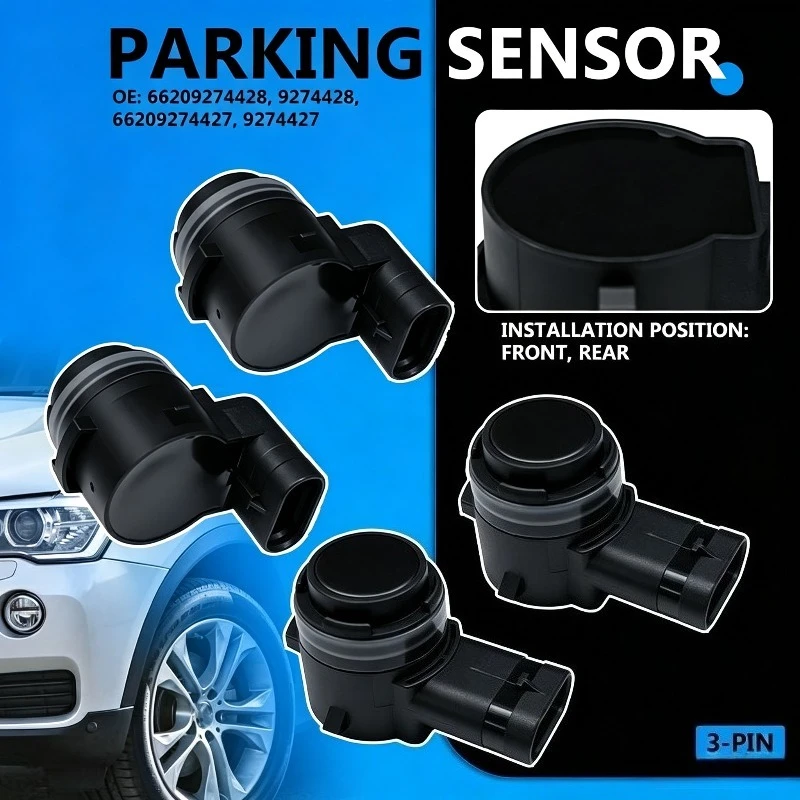 4pcs 66209274429 PDC Parking Sensor Parking Radar For BMW F46 F45 G30 G31 G11 G12 F48 F39 F25 G01 F26 F15 F16 I3 MINI 2009-2019