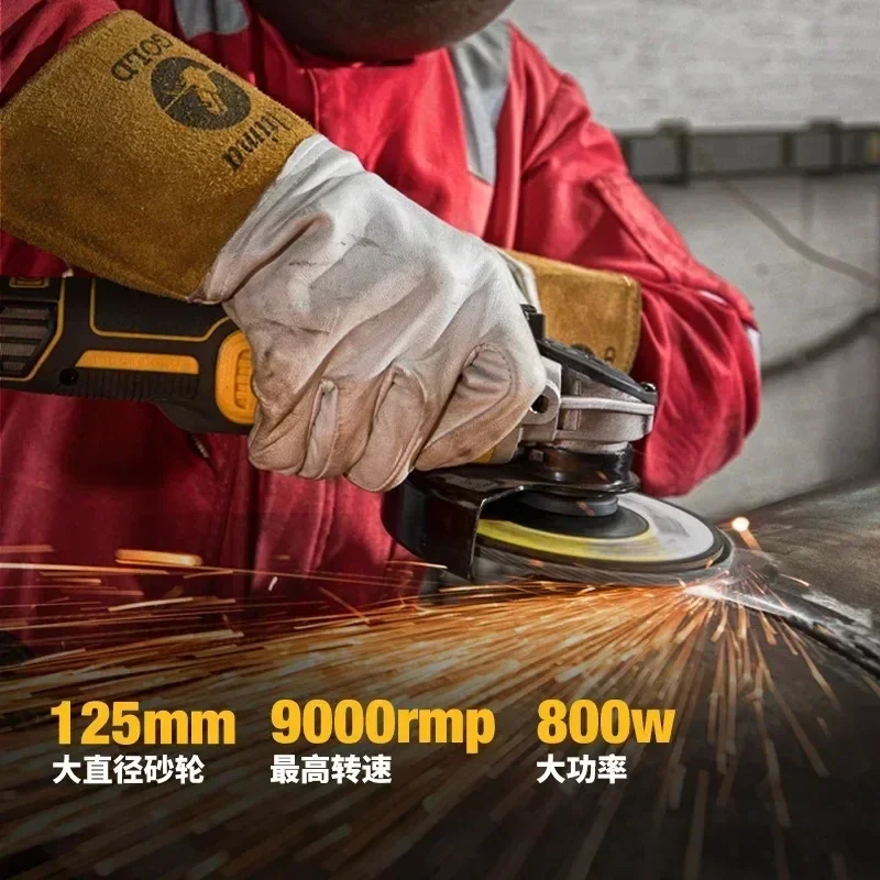 DEWALT DCG405 125mm flat DCG406 head angle grinder bare machine tool cutting machine brushless 18V lithium battery tools