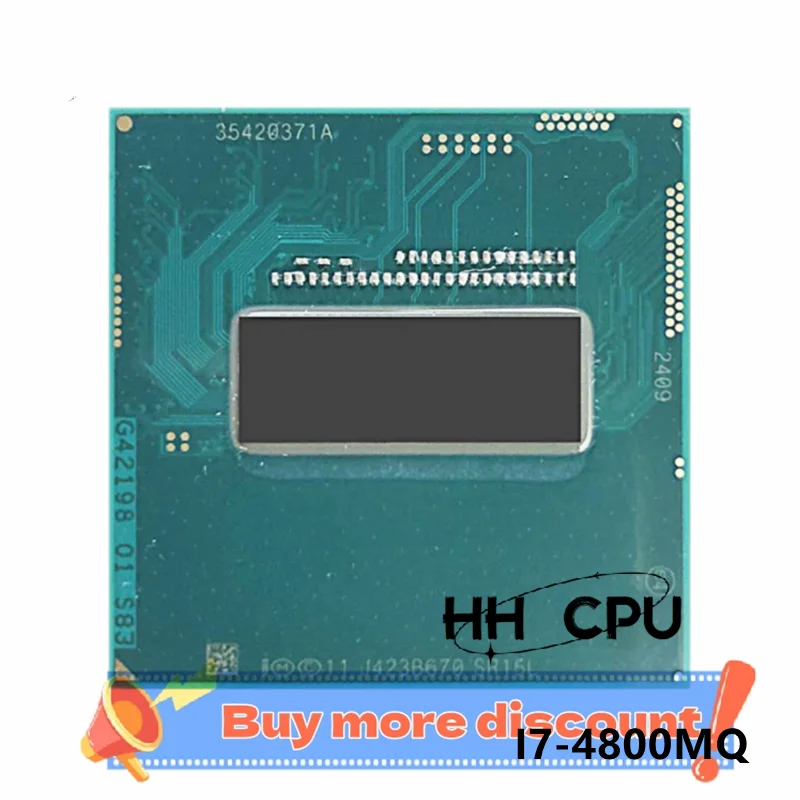 Core i7-4800MQ i7 4800MQ SR15L 2.7 GHz Used Quad-Core Eight-Thread CPU 6M 47W Socket G3 / rPGA946B