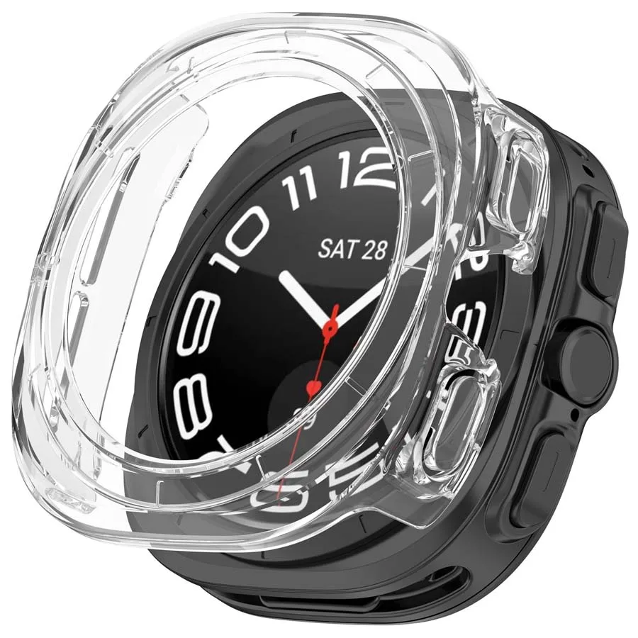 For Samsung Galaxy Watch Ultra 2 47mm Case Cover PC Hollow Protective Shell Bumper For Galaxy Watch Ultra 2 Protector Accessory
