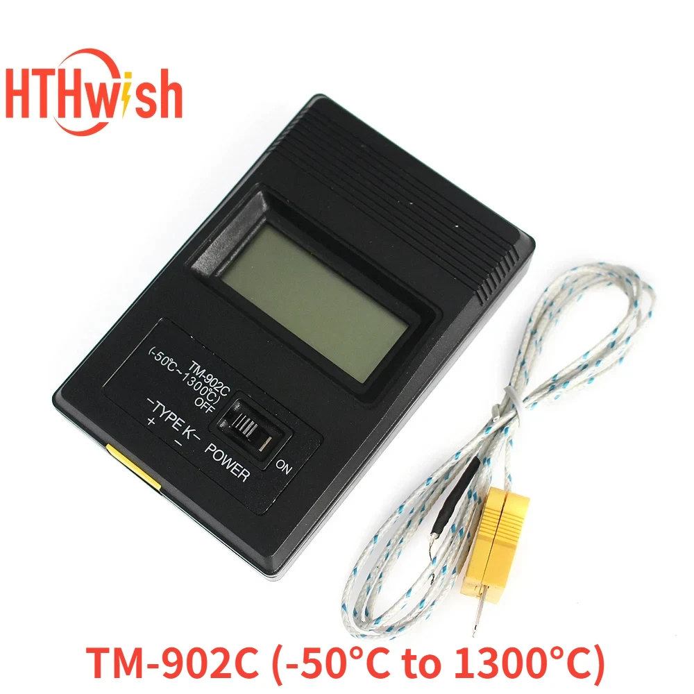 TM902C Temperature Meter Digital K Type Thermometer Sensor + Thermocouple Probe detector TM-902C (-50C to 1300C)