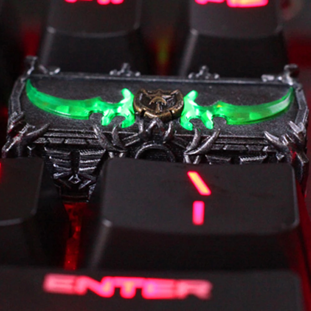 Key Cap Mechanical Keyboards Keycap Personality Design,Warglaive of Azzinoth 3D Resin Keycaps for R4 Height Cherry MX axis