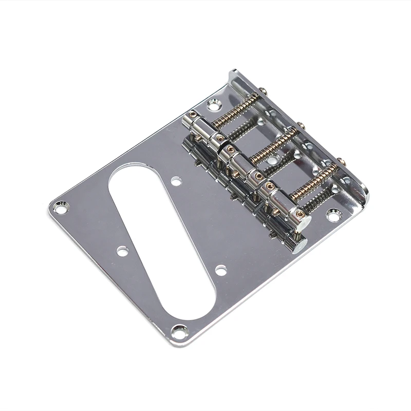 탑 로딩 96.5x80MM 3 새들 브리지, TL 6 스트링 일렉트릭 기타 크롬 음악 액세서리