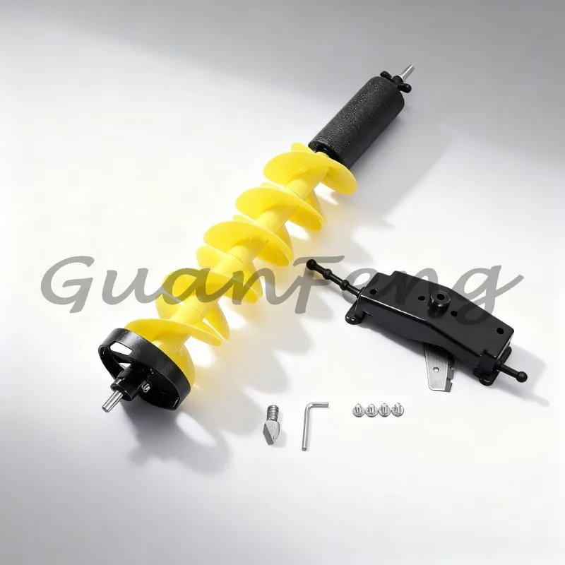 Portable Cordless Electric Ice‑Fishing Auger, Heavy‑Duty Aluminum Rigid Ice Equipped with Positioning Drill