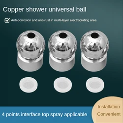 1PCS Shower Head Top Spray Connect Joint Copper Universal Rotation Joint Faucet Replacement Spout Bathroom Sprinkler Accessories