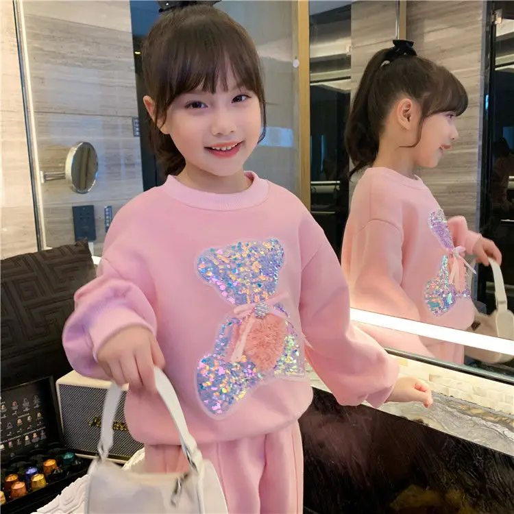 

Girls' Autumn Clothing Suits Children's Spring and 2023 New Casual Outdoor Baby Fashion Two-Piece Set