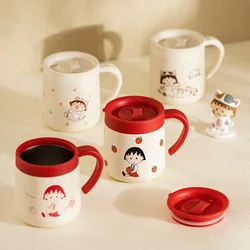 Kawaii Chibi Maruko-Chan Anime Cartoon Stainless Steel Insulated Cup Office Water Cup Cool Cup Give Gifts To Girlfriend