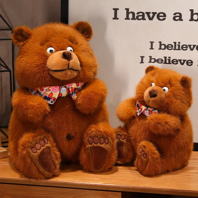 

Новый популярный рождественский мишка, милый плюшевый мишка, плюшевые игрушки, милый мишка, кукла для мальчиков и девочек, подарок на день Святого Валентина, детский рождественский подарок