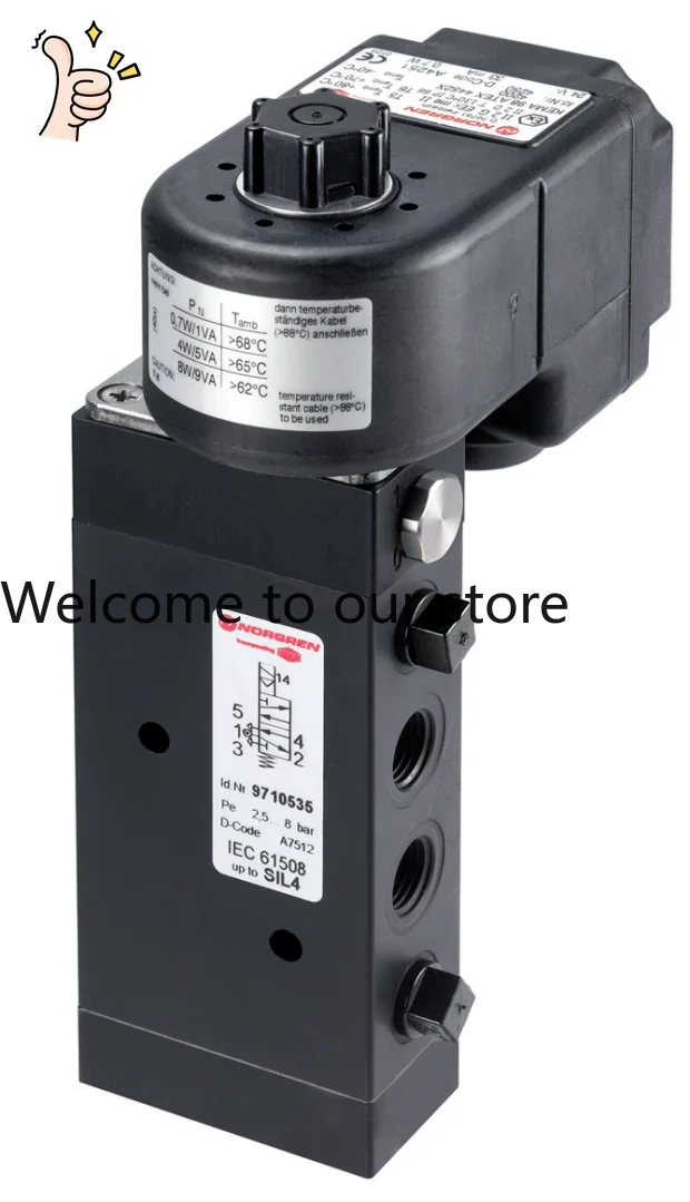EF1L 3-1/4 T40 24 EXMD Spot Norgren Pipe Connected Herion Solenoid Valve