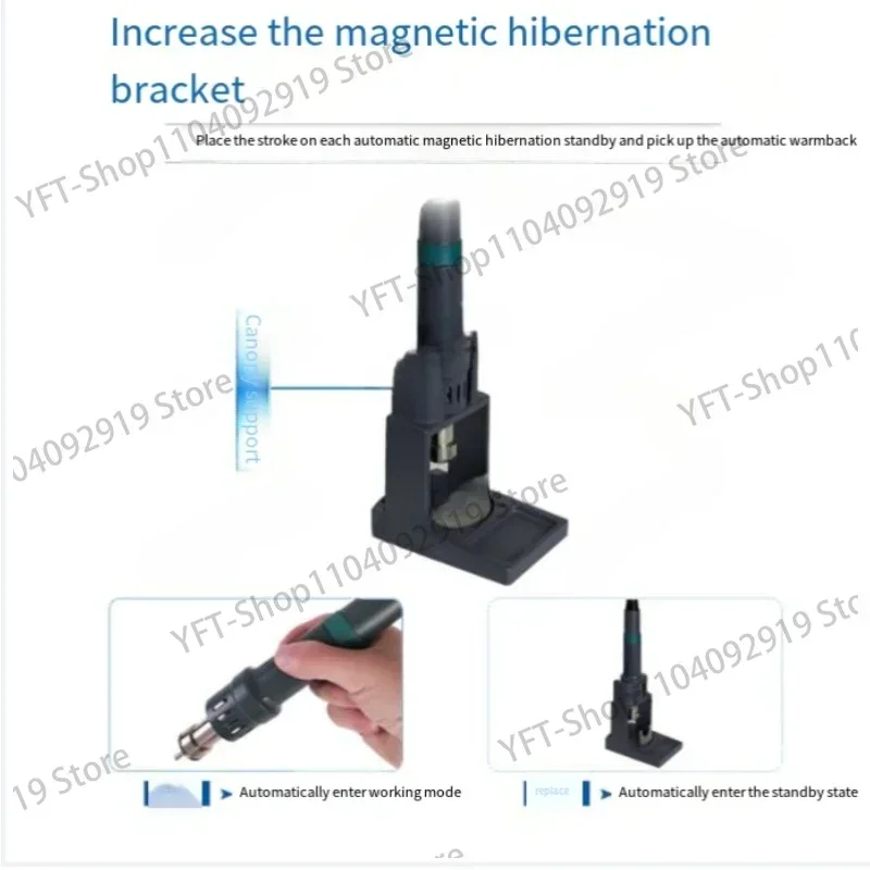 Soldering Station 1KW Lead-free Digital Display Hot Air Gun 110V Temperature 100℃~500℃