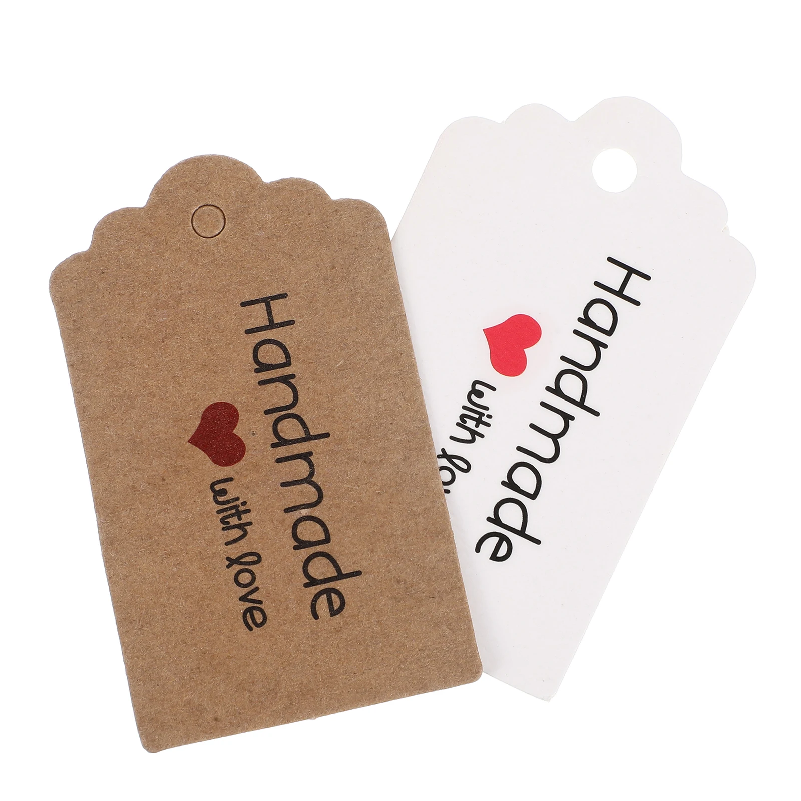 200 Pcs Paper Durable Eco Friendly Food Labels Party Bag Packing Label Gift Food Package Tags Tags Hole Design