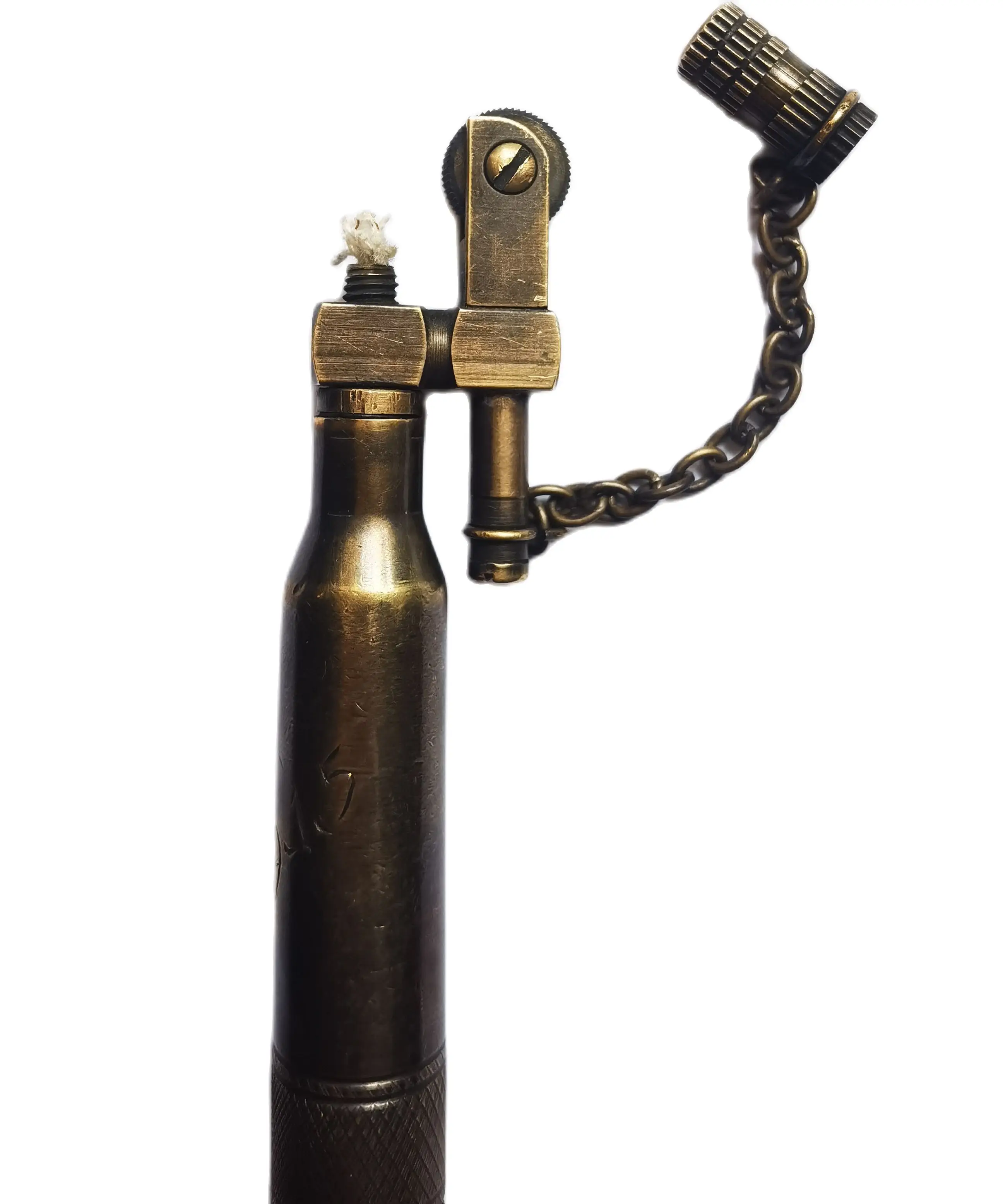 Personalized Retro Trench Lighter Military Style Bullet Shell Shaped Lighter Kerosene Fuel Lighter