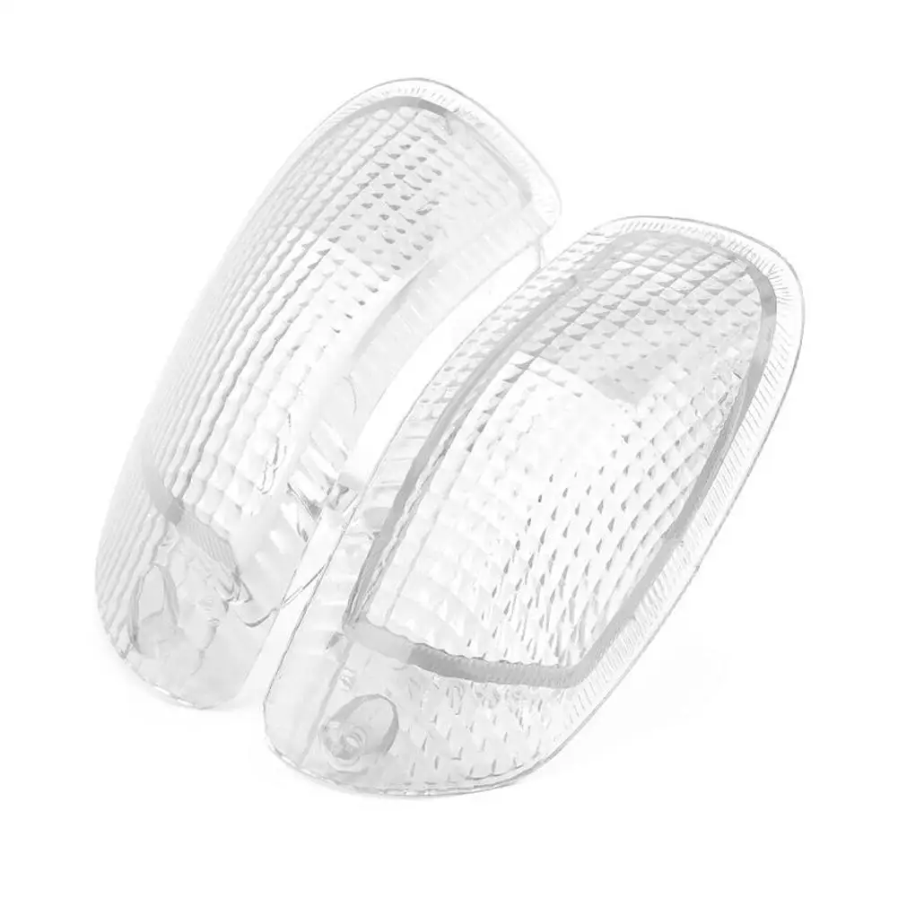 1 Pair Clear Front Turn Signal Light Blinker Lens Covers Plastic Fit for KAWASAKI ZZR1100D ZX-11 ZZR1200