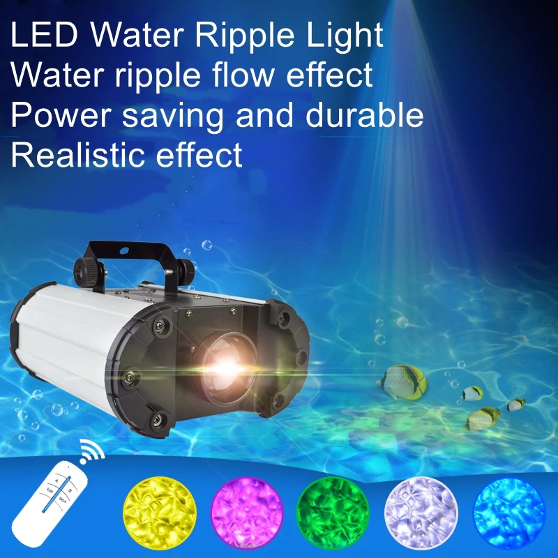 

led dynamic water ripple ocean museum bar KTV water flow effect stage light ambient light projection light