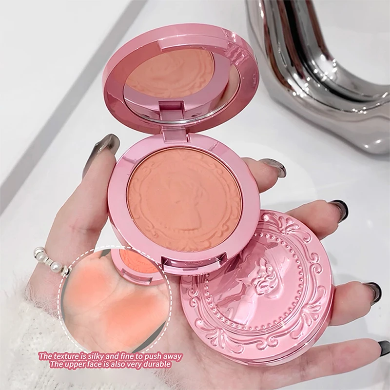 Three dimensional relief mist Color blush natural tender delicate hold makeup low saturation female blush cream