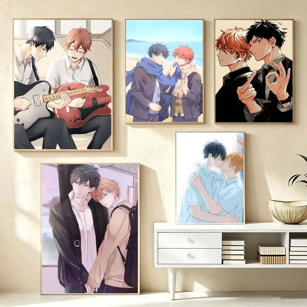 Given BL Anime Ritsuka Mafuyu Sato  Poster High Quality Dorm Living Room Aesthetic Wall Decoration Painting Stickers Gift