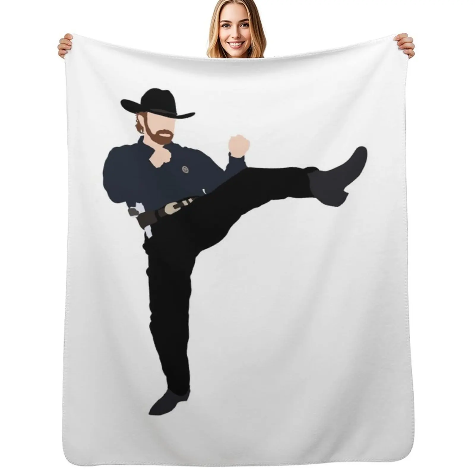 Walker Texas Ranger Throw Blanket funny gift Multi-Purpose Hairys Furrys For Sofa Thin Large Blankets