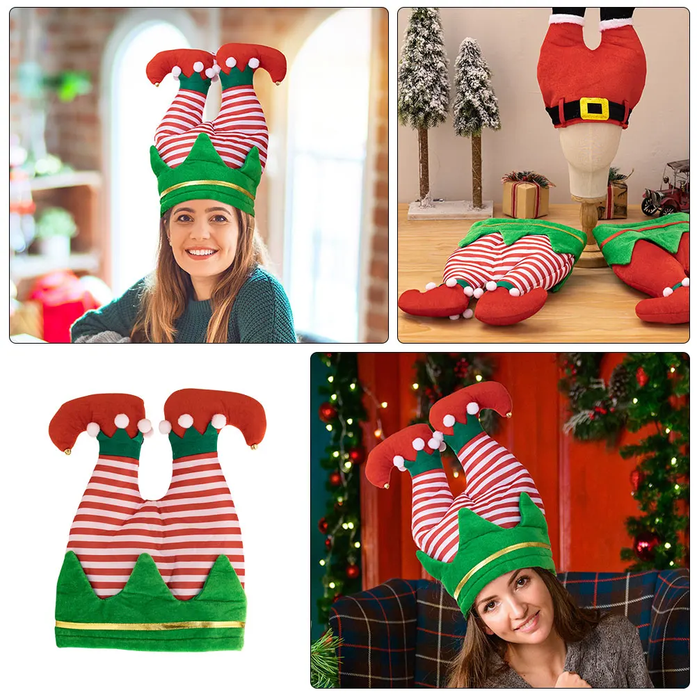 

Santa Hat Ear Moving Festive Holiday Headwear Headgear Kids' Party Adult Elf for Men Hats