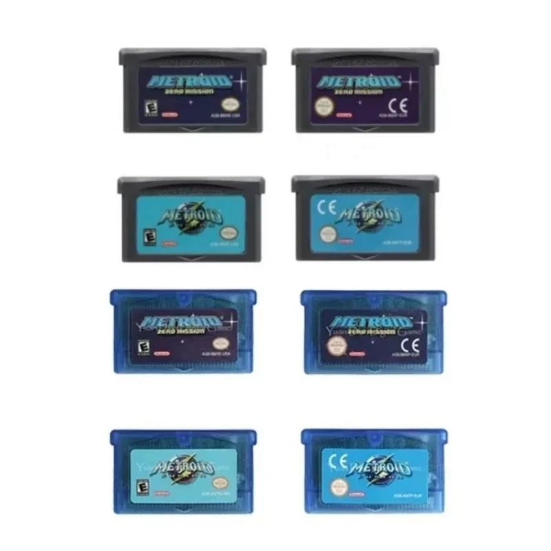 GBA Game Card 32 Bit Video Game Console Cartridge etroid Zero Mission Fusion USA/EUR Five languages For GBA/SP/DS