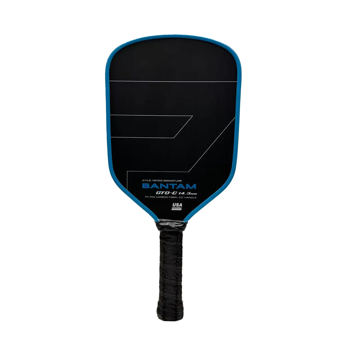 

Pickleball Paddle Bantam GTO-C 14,3 мм Toray 700, лицевая сторона из углеродного волокна для максимального вращения
