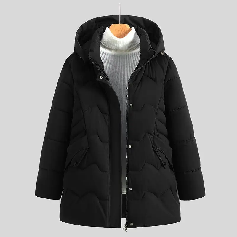 Chaqueta de mujer 2024 nuevo abrigo de algodón de invierno Parkas ropa acolchada de algodón corto coreano cuello levantado chaqueta gruesa de pan LX400