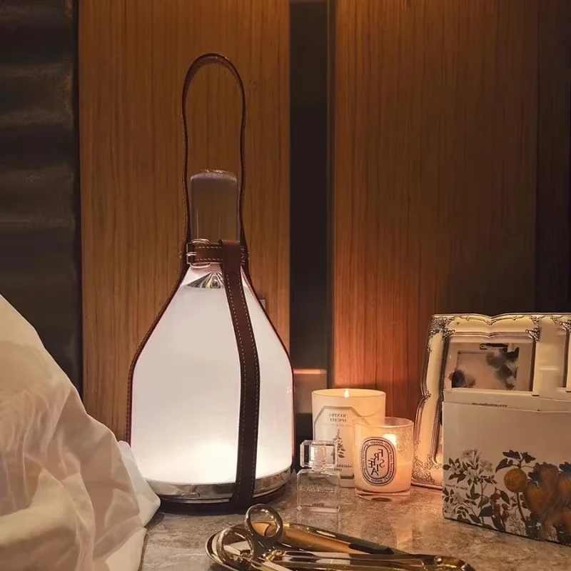 

SANDYHA светодиодный прикроватный светильник с сенсорным управлением в стиле ретро, скандинавский домашний декор, ручное кремовое освещение для гостиной, спальни, салона