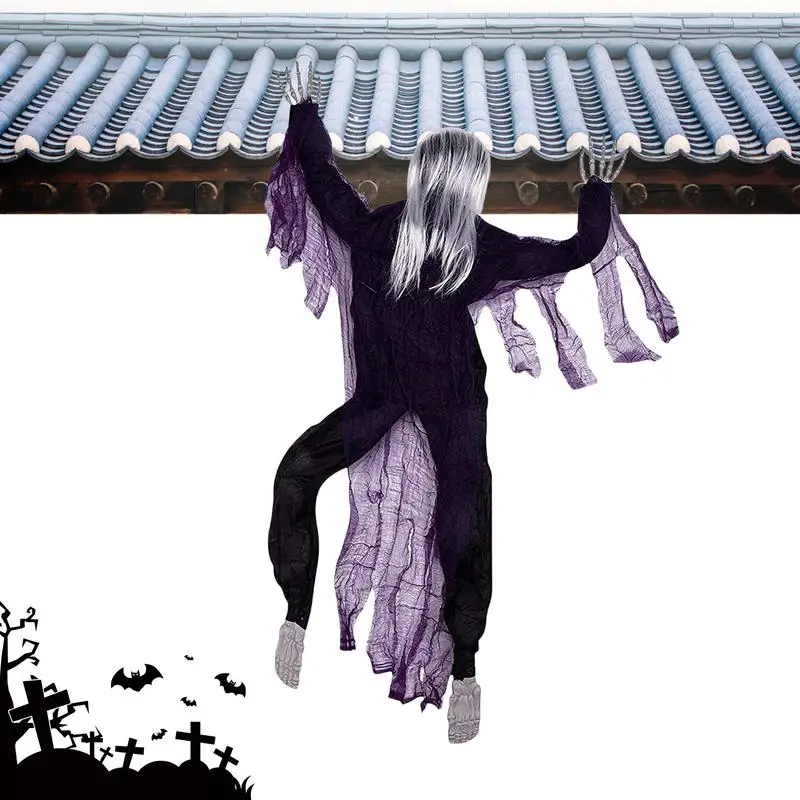 

Climbing Zombie Halloween Decorations Climbing Dead Zombie Ornament Life-Size Creepy Climbing Zombie For Wall Haunted House