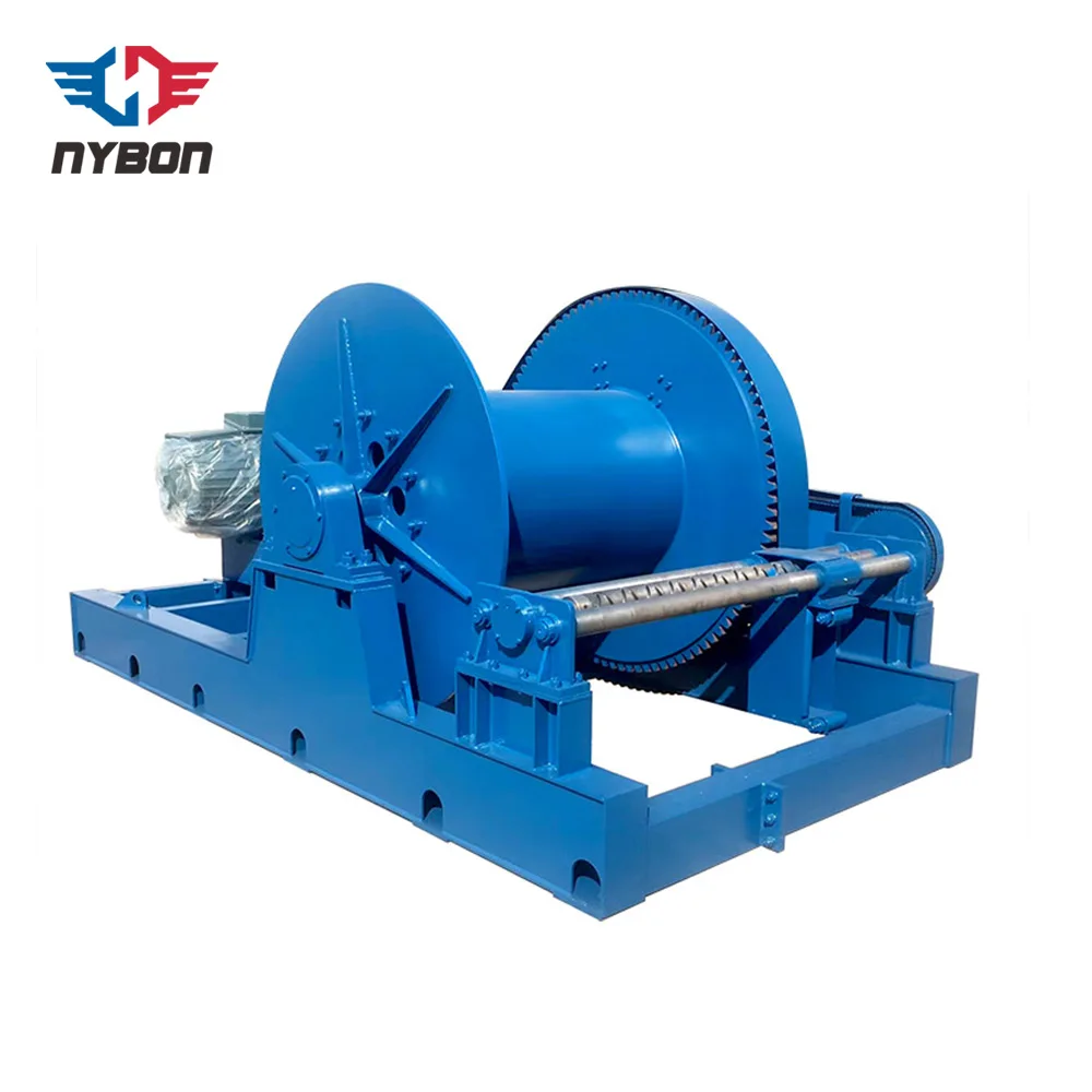 Winch Manufacturer Remote Controlled JK Type Single Drum Slipway High Speed Electric Rope Winch System 25 Ton for Marine
