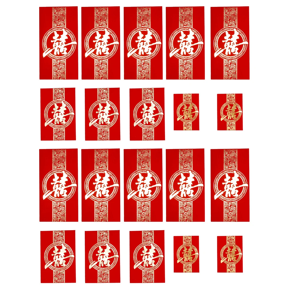 

120 Pcs Red Envelope Set Chinese Envelopes for Wedding Money Pocket Packets Cash