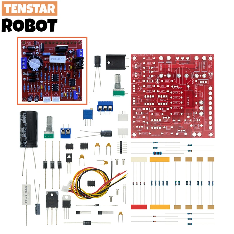 0-30V 2mA-3A DC Regulated Power Supply DIY Kit Continuously Adjustable Current Limiting Protection Voltage Regulator Set