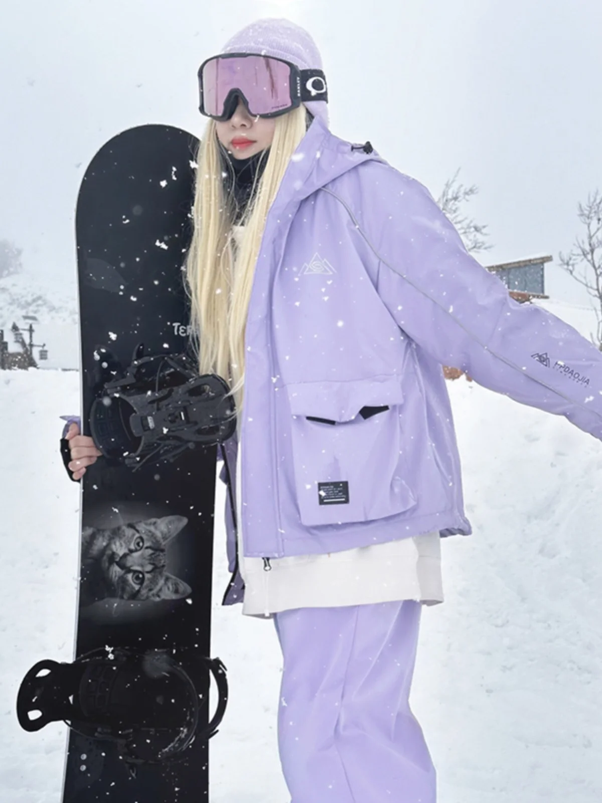 

Snowboard Pants Men's Winter High-End Snow Suit Set ex Snowfield Waterproof Men's Snowboard Clothing Trendy