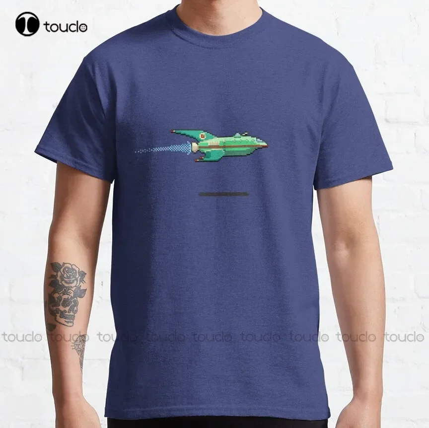 Space Delivery Ship Express Space Future Classic T-Shirt Mens Fishing Shirts Custom Aldult Teen Unisex Xs-5Xl Cotton New