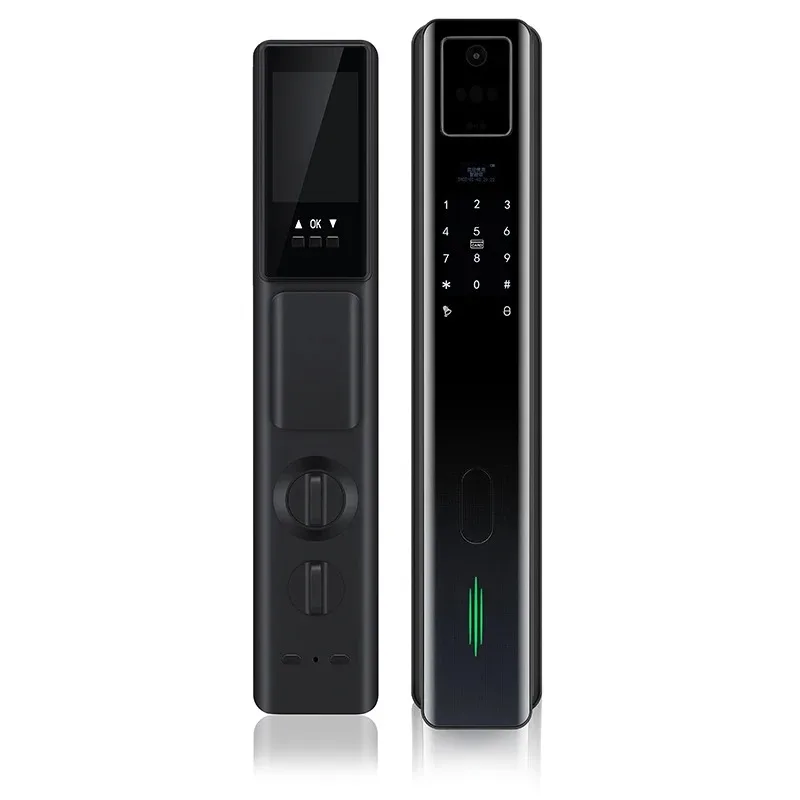 

Tuya 3D Face & Fingerprint Smart Lock for Wood Door Digital Combination & Remote Unlock Aluminum SMT Material