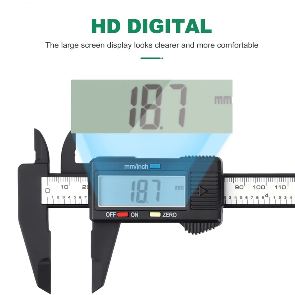 1PC Mini Plastic/Vernier Caliper. Display Caliper Student Vernier Scale 0 to 150mm Measuring Tool. Plastic Caliper