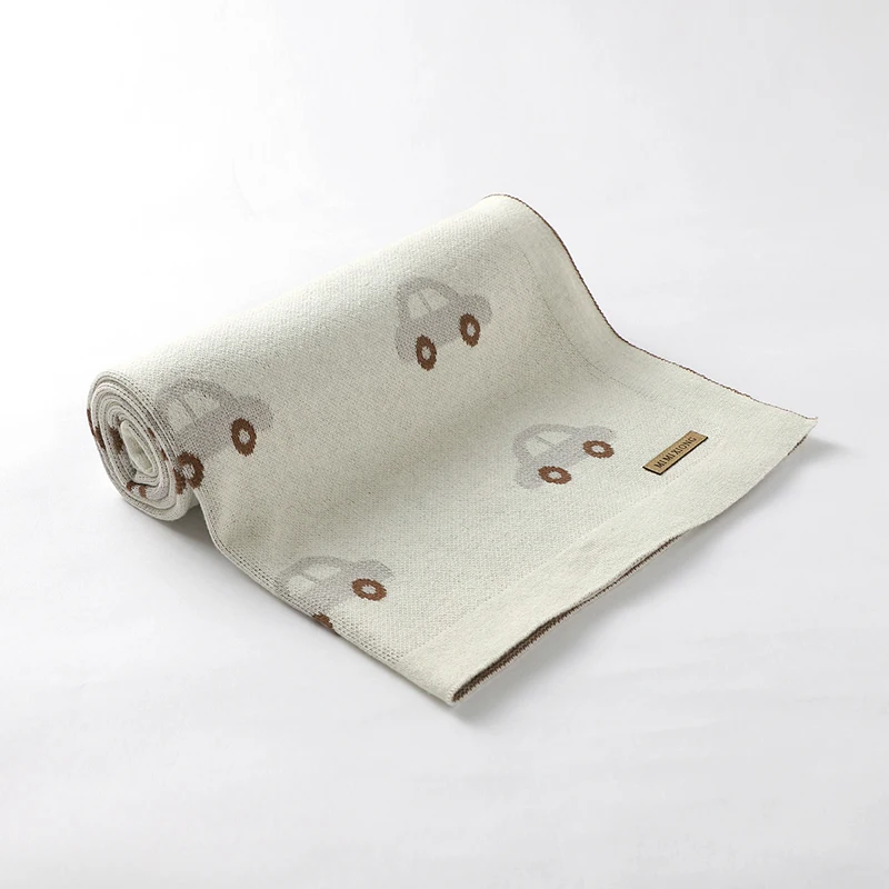 Baby Blankets Knitted Newborn Boys Girls Cotton Stroller Sofa Bassinet Swaddle Sleep Cover Breathable Toddler Infant Throw Quilt