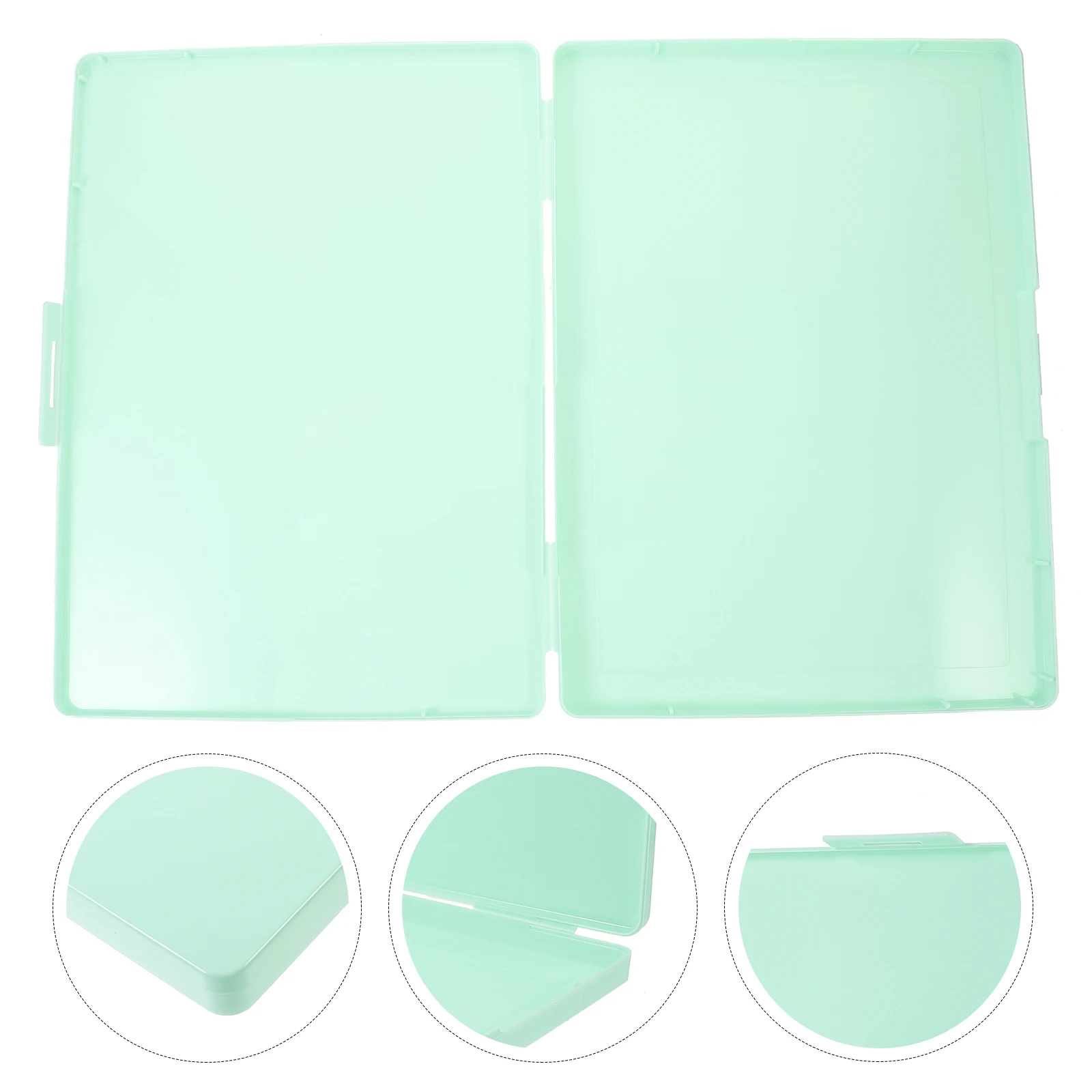 

Plastic File Storage Box A4 Size Portable Card Organizer For Photos Certificates Jewelry Small Items Travel Supply