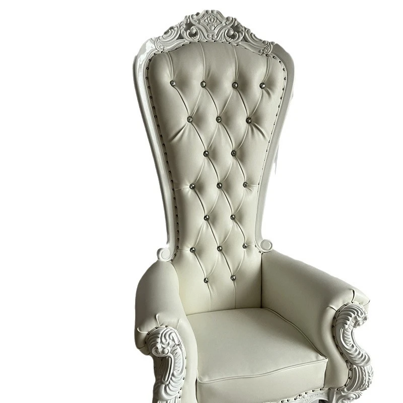 Artist 2025 European Classical Hotel Ktv Princess Royal Wedding Banquet Cinema Nail Shop Decoration Sofa Chair High Back Stool