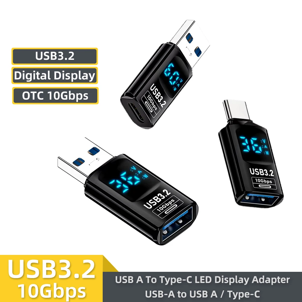 

USB3.2 OTG Adapter 10Gbps Digital Display USB Male to Type C Female Converter High Speed Data Transmission Adapter For Laptop PC