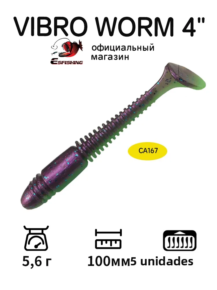 isca-artificial-macia-tipo-minhoca-10cm-56g-5-pecas-black-pit-para-pesca-de-robalo-e-bagre-isca-vibratoria-com-cauda-ondulad