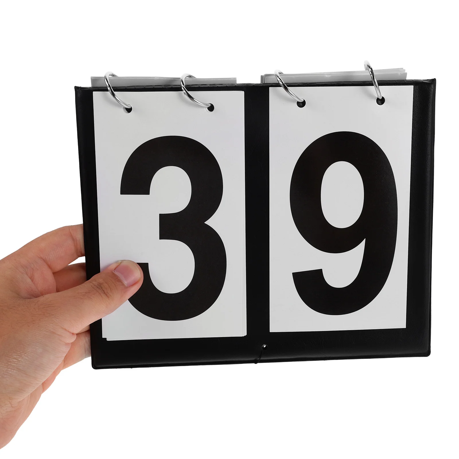 

Dual-Color Portable Tabletop Flip Scoreboard Manual Score Keeper for Volleyball Basketball Tennis Table Tennis Game Night