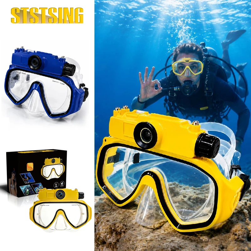 1PCS 2K Diving Goggles with Camera for Snorkeling & Scuba Use 0.78